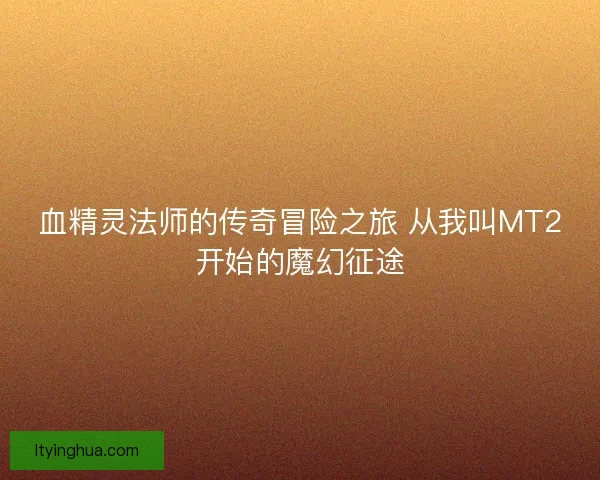 血精灵法师的传奇冒险之旅 从我叫MT2开始的魔幻征途